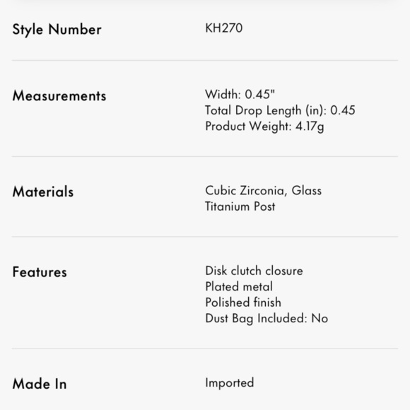 Kate Spade On the Dot Rainbow earring & necklace set. Heart shaped pave CZ new - Picture 5 of 7